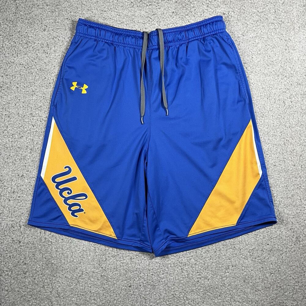 UCLA Bruins Shorts Mens M Under Armour Blue Basketball Team Training Practice